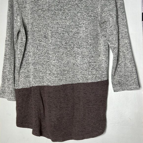 Moa Moa Sweater gray brown color block size medium - Picture 7 of 8